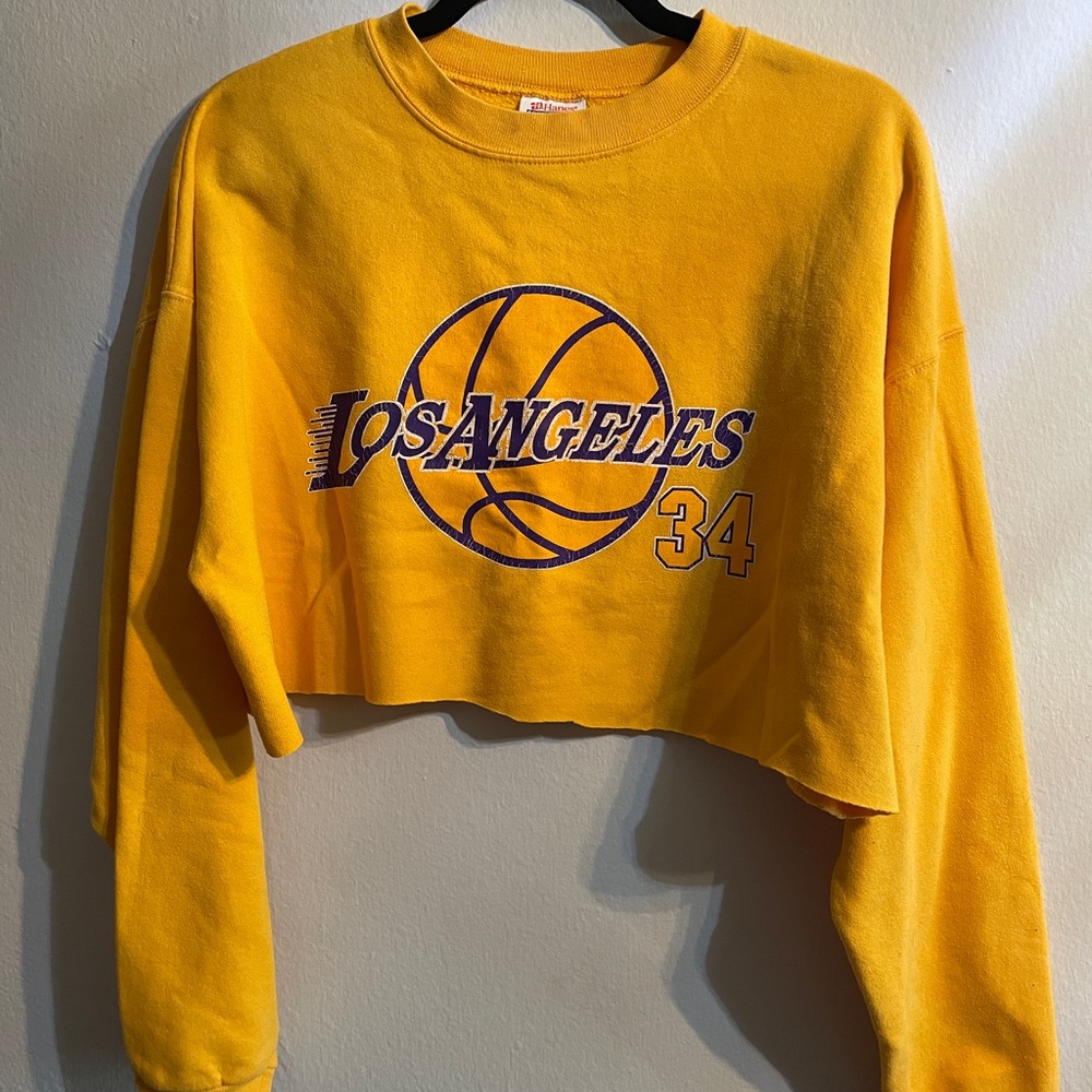 Los Angeles Lakers Vintage Cropped Sweatshirt